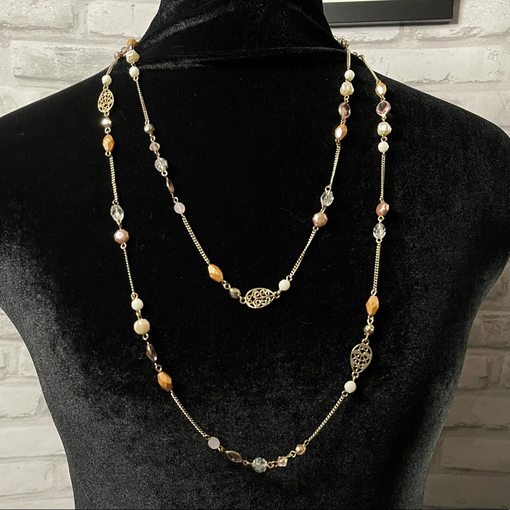 Shades of Gold and Rose Gold Necklace